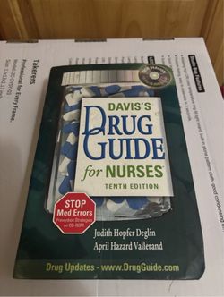 Davis's Drug Guide for Nurses 10th edition by judith hopfer deglin (2007)