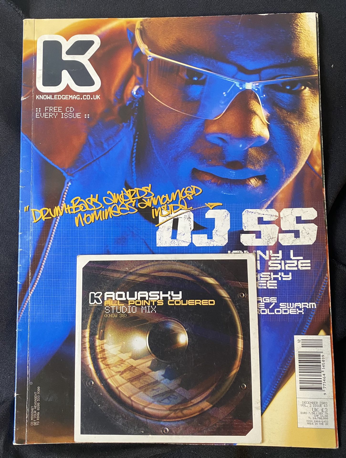 KMag Knowledge Magazine DJ SS Vol 2 Issue 43 December 2003 With CD Drum & Bass Jungle DnB Rare