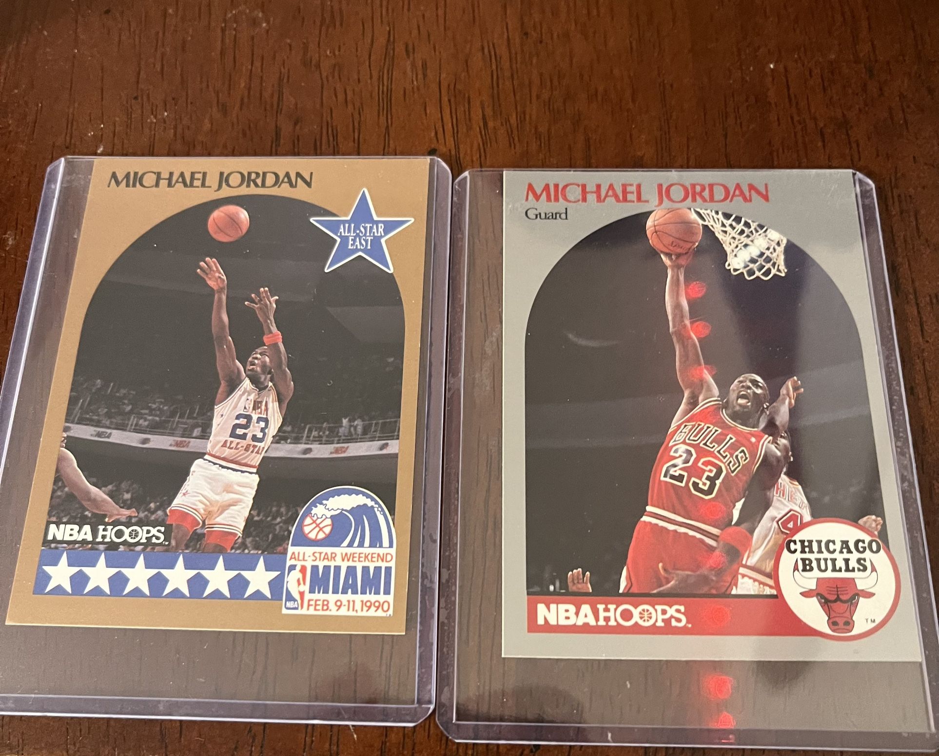 1990-91 NBA HOOPS Michael Jordan Cards