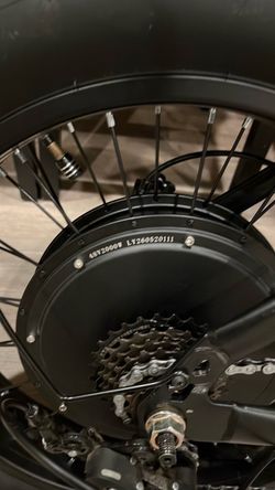 Black e bike fat tire $1650 or best offer
