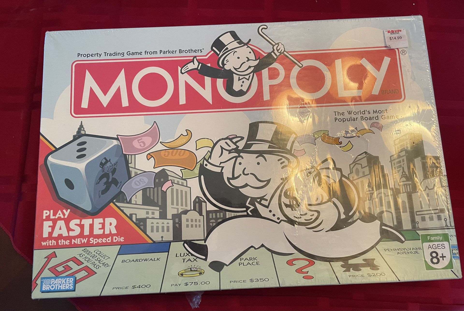 2007 Speed Die Edition Monopoly Board Game