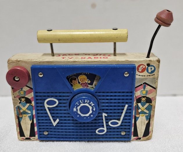 Vintage Fisher Price Jack N Jill Tv Radio