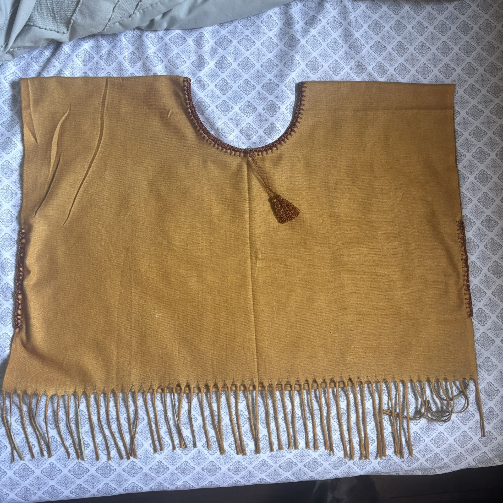 Orange Fringe Vest