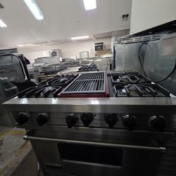 36" VIKING DUAL FUEL RANGE STAINLESS STEEL 