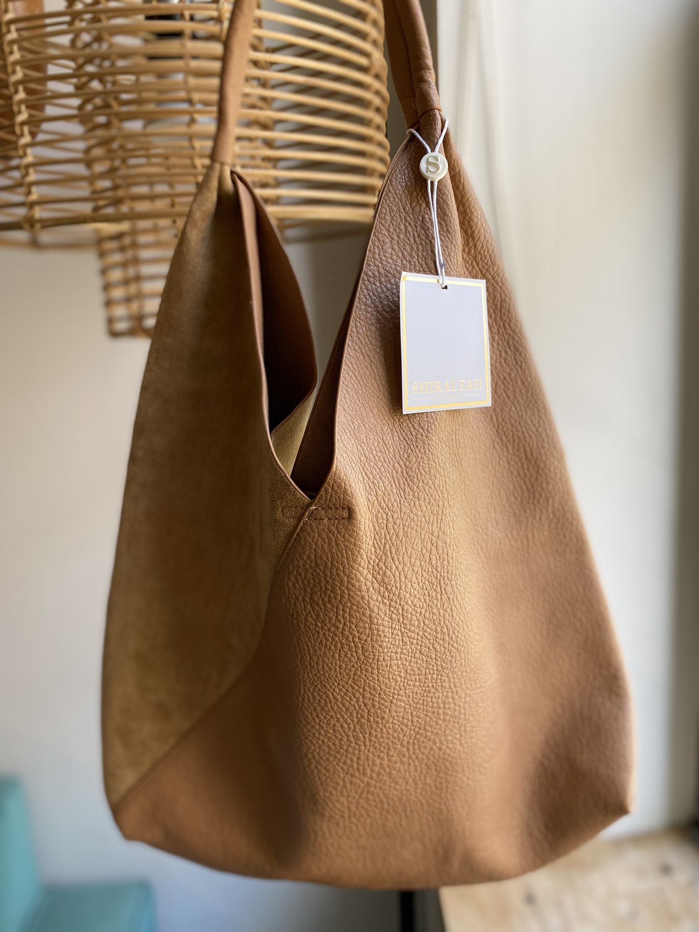 NEW SHIRALEAH ARDEN Tote Tan Camel Handbag