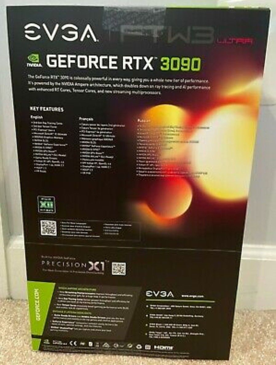 EVGA GeForce RTX 3090 FTW3 ULTRA 24GB GDDR6X Graphics Card, NEW IN HAND NON LHR