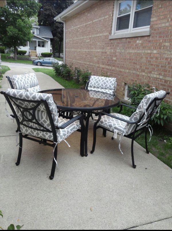 10 piece coleman cast aluminum outdoor patio set for sale