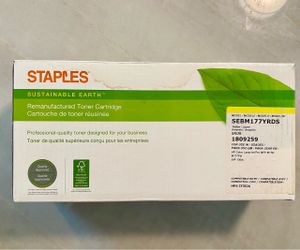 Staples Remanufactured Yellow Toner Cartridge SEBM177YRDS
