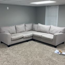 Sectional Couch Tan 