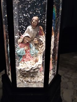 Christmas glitter water lantern