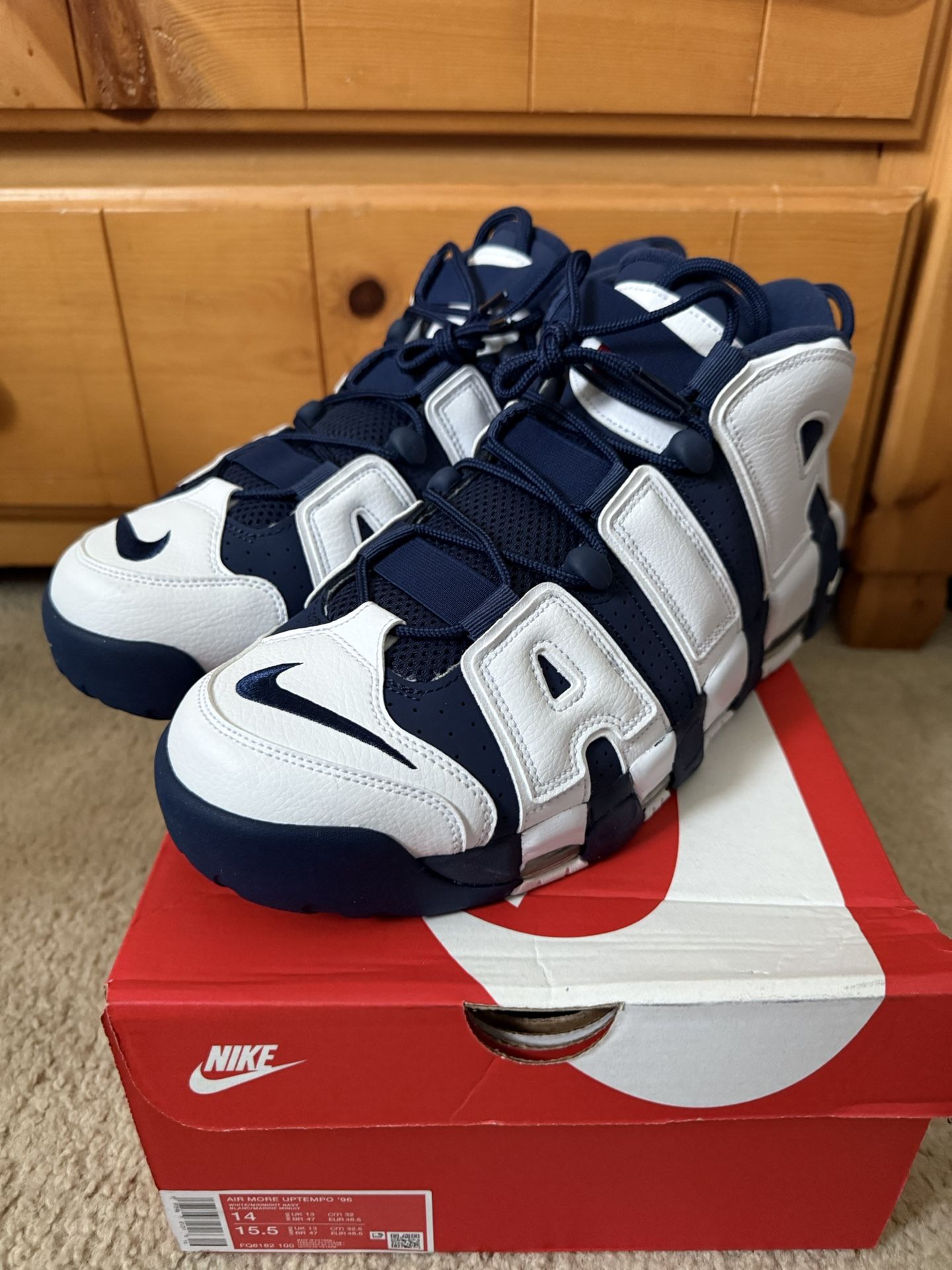 Nike Air More Uptempo 96 Olympic Size 14