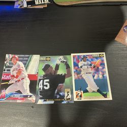 Michael Jordan baseball card Mike trour & Barry Bonds