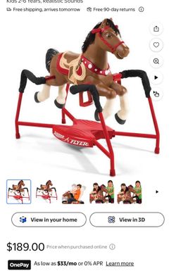 Radio Flyer Horse Interactive Riding Horse