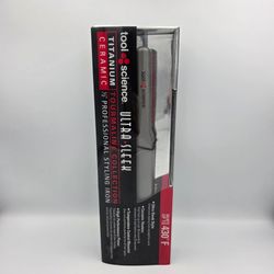 Tool Science Ultra Sleek Tourmaline Titanium Ceramic 1/2" Flat Hair Iron New