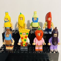 Cute Foodie Kids Minifigures | New Custom LEGO Compatible Toys