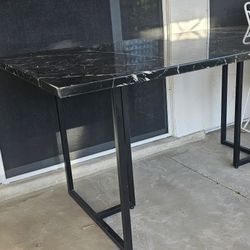 Faux Marble Dining Table. No Chairs.