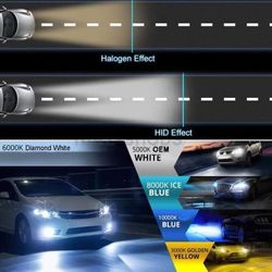 Led headlight bulbs - hid lights - kit for any car truck suv bike- honda accord gmc sierra yukon nissan altima dodge Kits Any Bulb H11 9006 H4 9007 H7