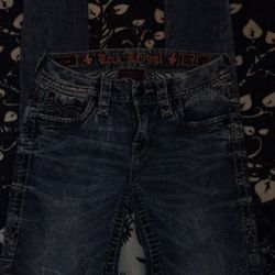  Rock Revival Jeans - Size 25 Woman's Blue Denim