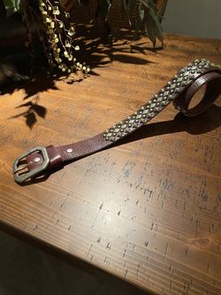 True Religion Limited Edition Studded Leather Belt 