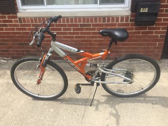 Orange and gray Next Power X all suspension Bicycle for Sale in Brookville OH OfferUp