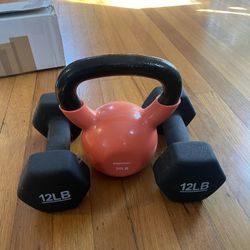 Dumbbell + Kettlebell Weight Set