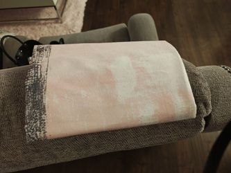 Pink Gray And White Curtains