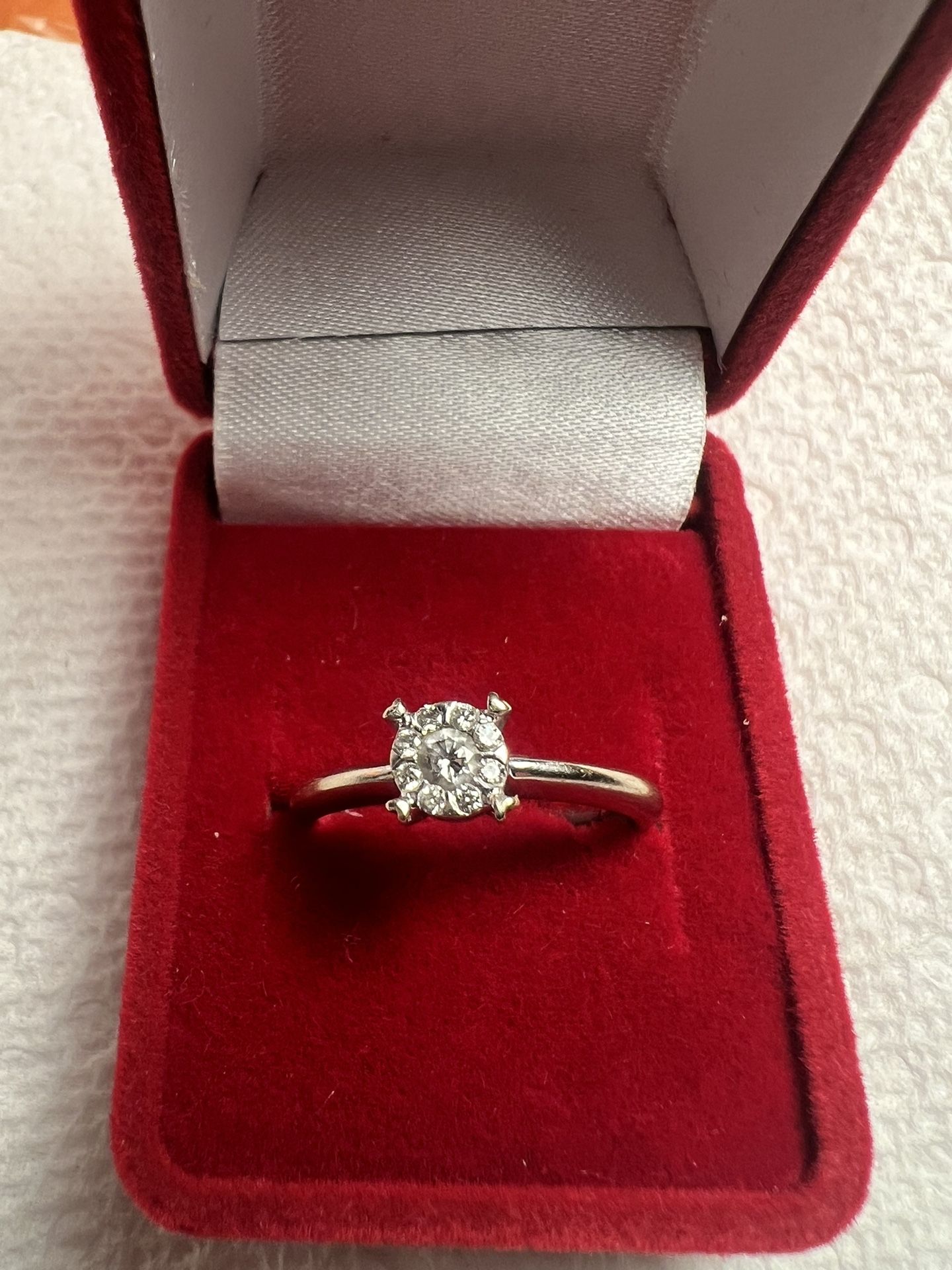 Solitaire engagement ring