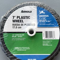 Arnold 7-in x 1.5-in Offset Hub Walk Behind Mower Wheel