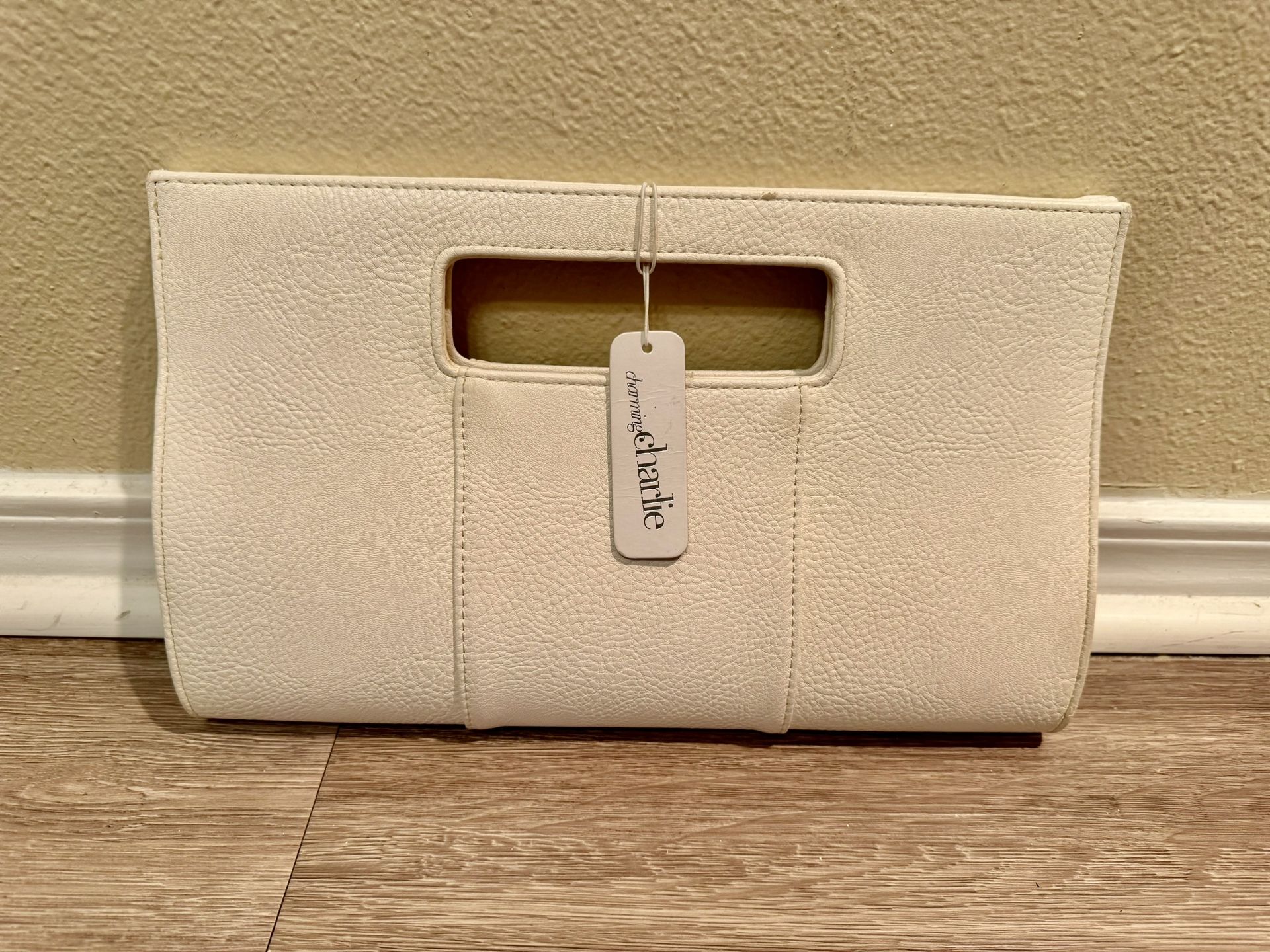 Charming Charlie White Clutch