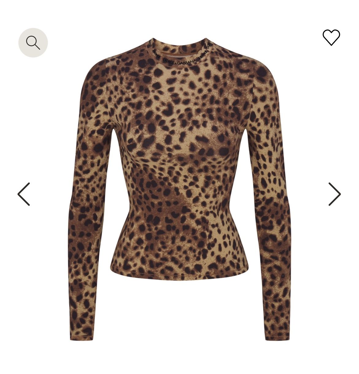 NEW DOLCE & GABBANA X SKIMS COTTON JERSEY LONG SLEEVE T SHIRT Top SIZE SMALL