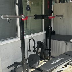 Squat Rack With Bar Bell 