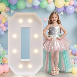 JoyMuse Marquee Letters 3 Feet Tall, Light Up Letters 3FT With Lights, Large Letters For Party, Letter O Light Up Letters For Baby Shower Wedding Prop