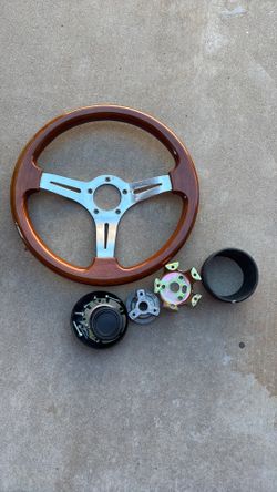 Wooden steering wheel