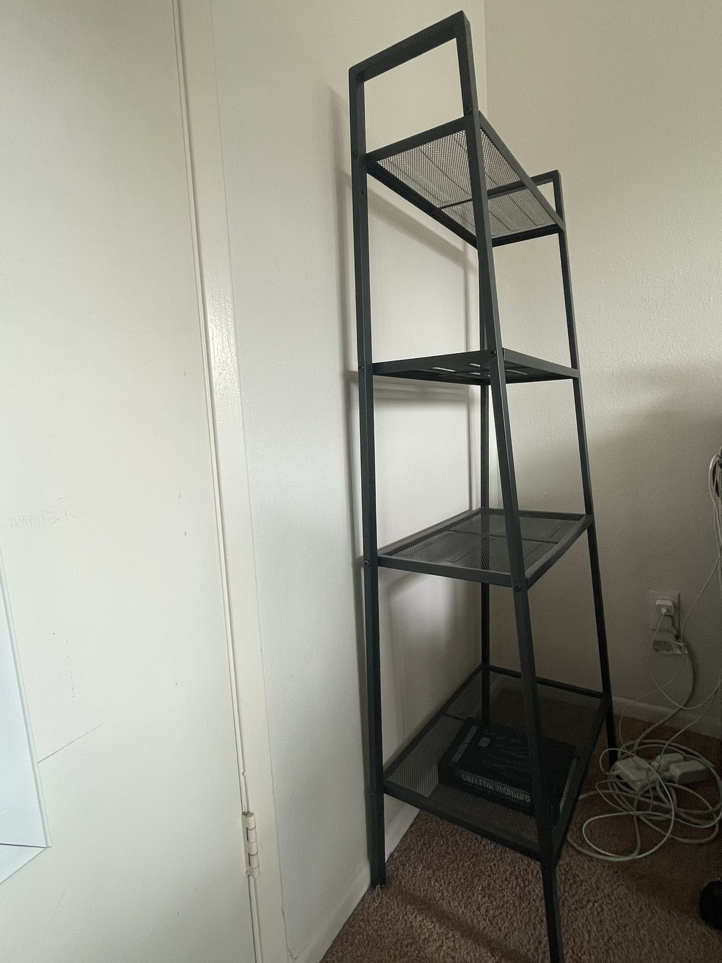 Black Metal Ladder Shelf