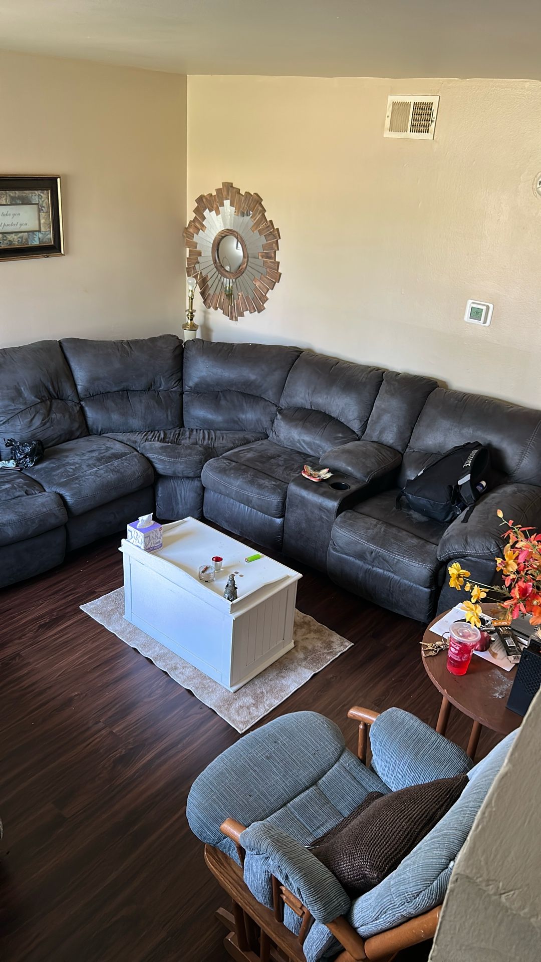Corner rounded sectional