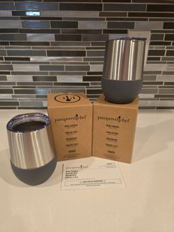Pampered Chef Wine Tumblers Set of 2