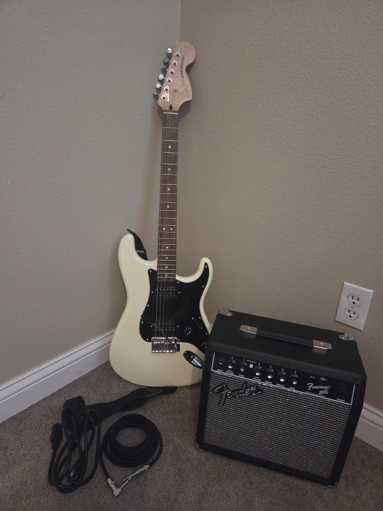 Electric Guitar And Amp