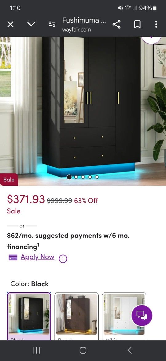 Armoire Wardrobe Closet