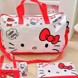 Hello Kitty Foldable Duffle Bag$20 Each 