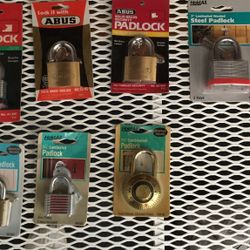 Padlocks..set of seven