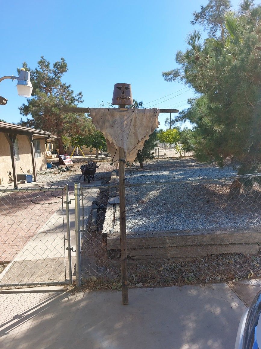 Halloween Bucket Scarecrow Handmade for Sale in Hesperia, CA OfferUp