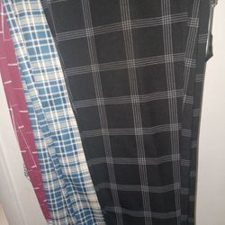 Business PLAID Pants SIZE 34 LOT Of 5