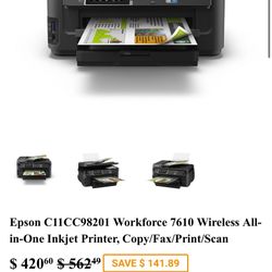 Epson Workforce Wf 7610 Precision Core 