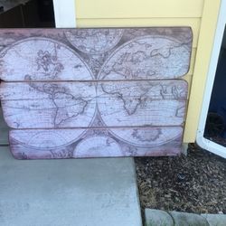 Old World Map Decor 
