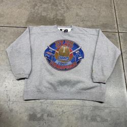 vintage new york giants starter grey made in usa crewneck size xl HAS STAINS