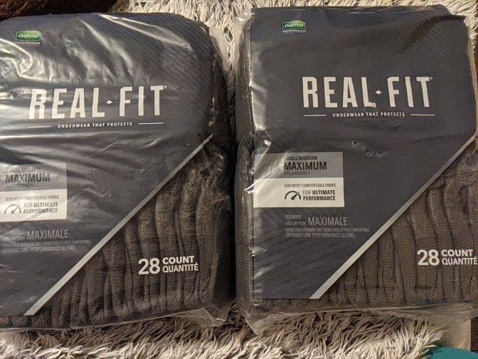 Depend Real Fit Incontinence Underwear for Men, Maximum Absorbency, Disposable, S/M

