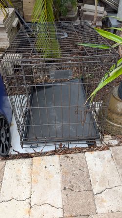 Dog crate used 30" x 18" x 23" tall