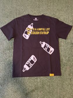Awful Lot Of Cough Syrup Black Tee Shirt