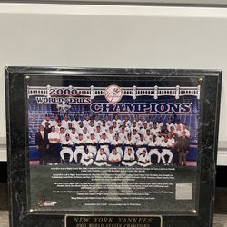 2000 Yankees Plaque