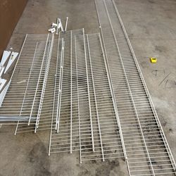 Wire shelves for closets